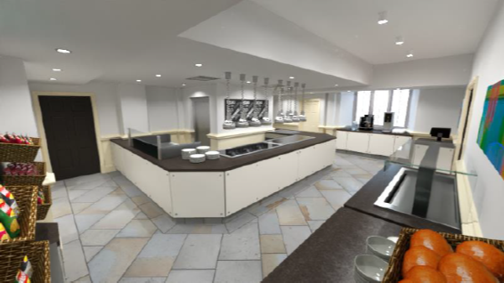 Considering design options in the new servery