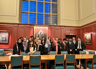 A group of students enjoying Sidney's first Eid formal to celebrate Eid Al-Fitr